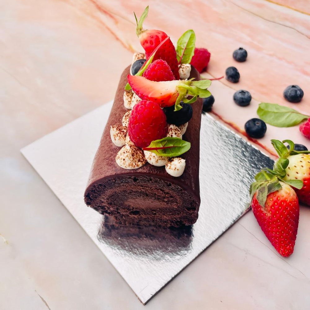 
                  
                    Load image into Gallery viewer, Tiramisu Chocolate Swiss Roll (Cake for 2 people)
                  
                