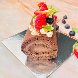 
                  
                    Load image into Gallery viewer, Tiramisu Chocolate Swiss Roll (Cake for 2 people)
                  
                