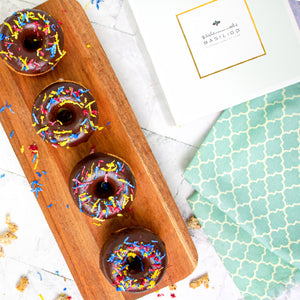 
                  
                    Load image into Gallery viewer, Keto Dark Chocolate Sprinkle Donuts (4 Pieces)
                  
                