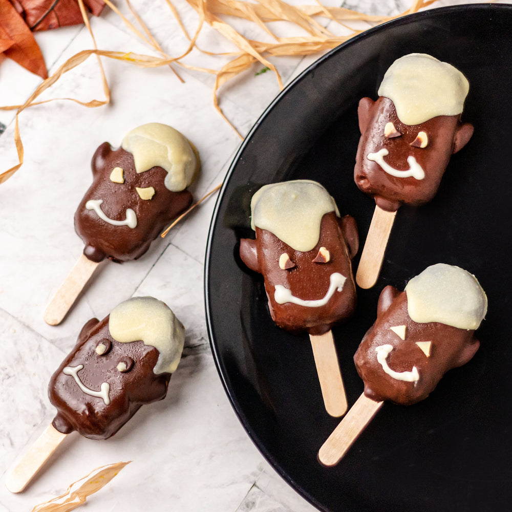 
                  
                    Load image into Gallery viewer, Halloween Dark Chocolate Coconut Popsicles
                  
                