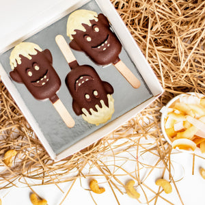 
                  
                    Load image into Gallery viewer, Halloween Dark Chocolate Coconut Popsicles
                  
                
