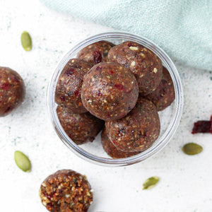 
                  
                    Load image into Gallery viewer, Peanut Butter Pumpkin Seeds &amp;amp; Flax Seeds Balls (PCOS 6pcs)
                  
                