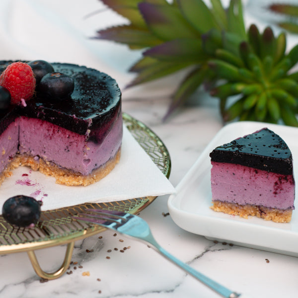 
                  
                    Load image into Gallery viewer, Keto Blueberry Cheesecake (Cake for 2 people)
                  
                