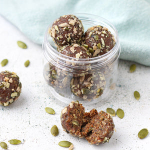 
                  
                    Load image into Gallery viewer, Chai Spiced Pumpkin Seeds &amp;amp; Flax Seeds Balls (PCOS 6pcs)
                  
                