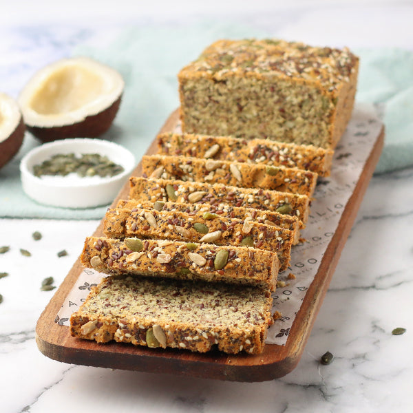 Keto Gluten Free Coconut and Mixed Seeds Bread